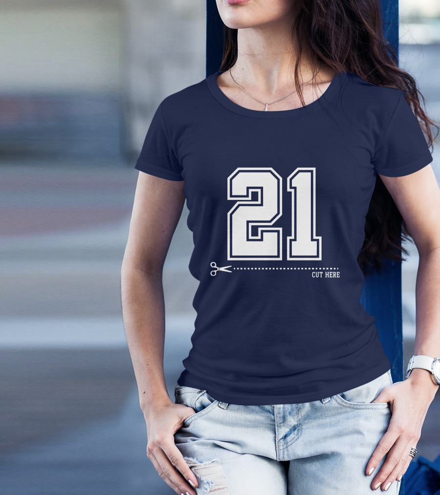 Cowboys Nation Twisted Gorilla 21 Cut Here T-Shirt