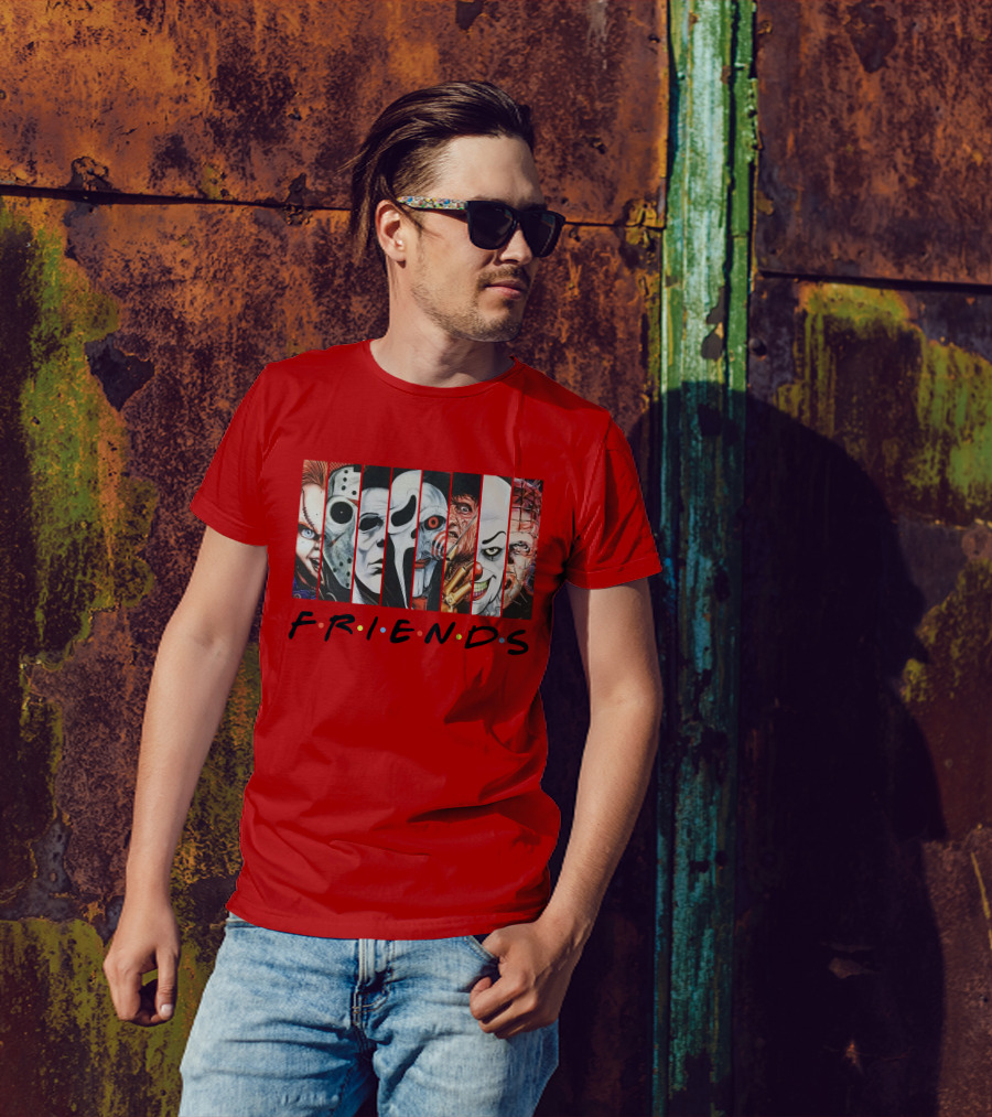 Uncle Rjs Spanish Oreo Friends Horror Icons Ensemble T-Shirt