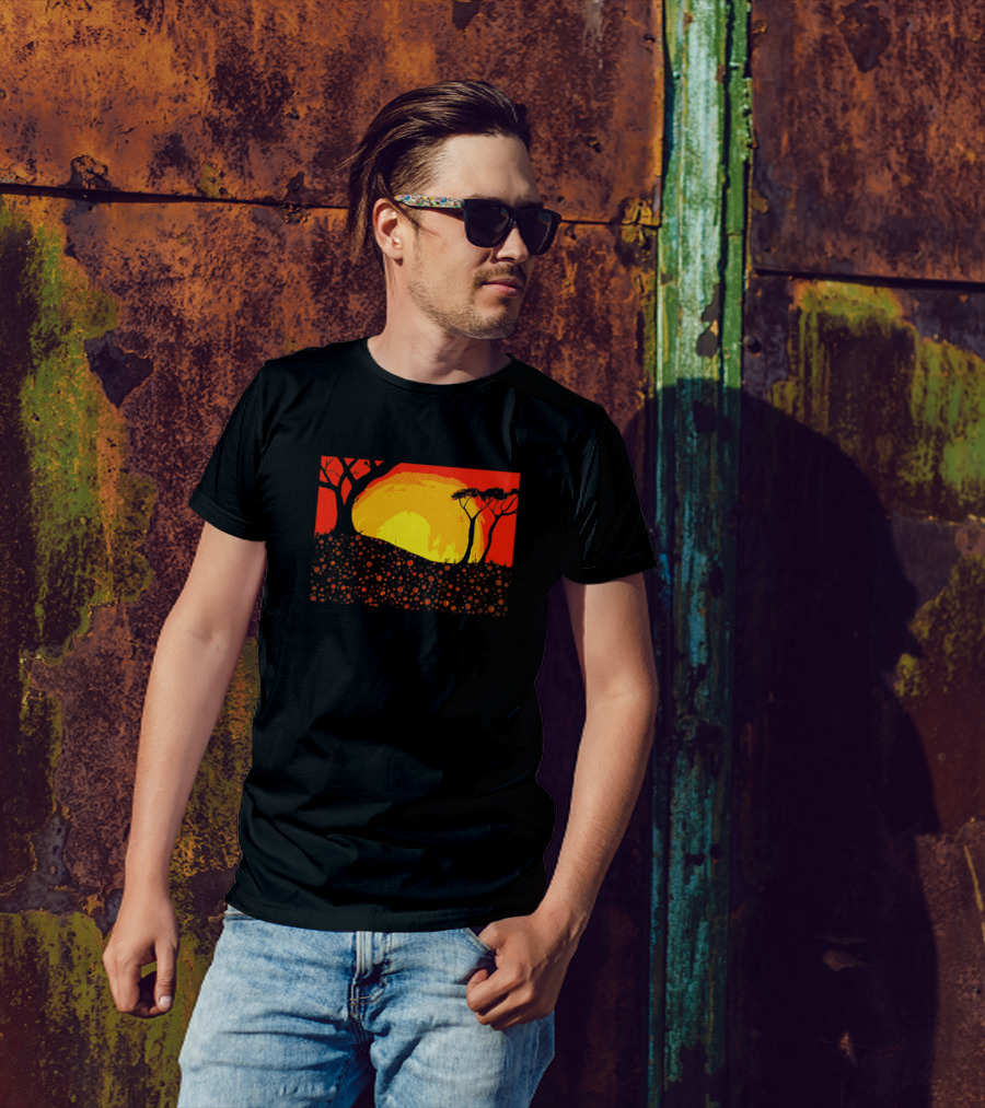 Digitees Ngunnawal Sunset Art Landscape Mr Ngunnawal Ar Maple Ngunnawalart4 T-Shirt