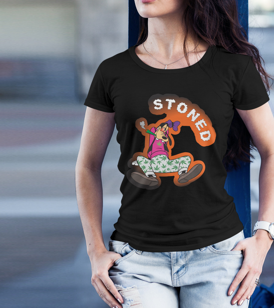 STONED GOOFY Cannabis Leaf Pants Smoke T-Shirt