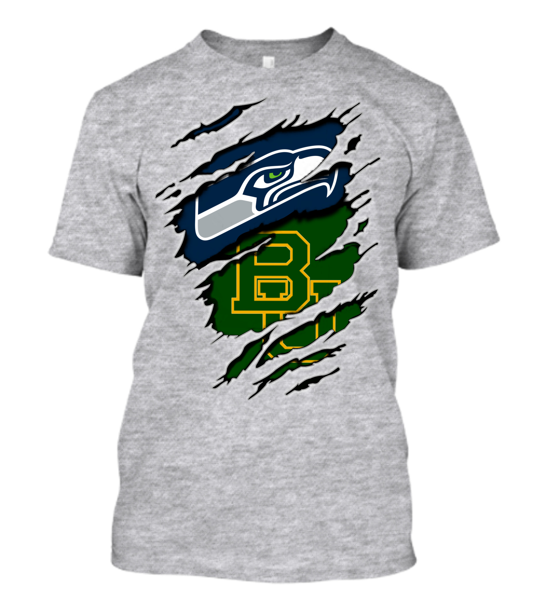 Seattle Seahawks Baylor Bears Fan Mashup T-Shirt
