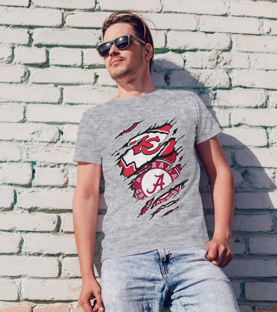 Kansas City Chiefs Alabama Crimson Tide T-Shirt