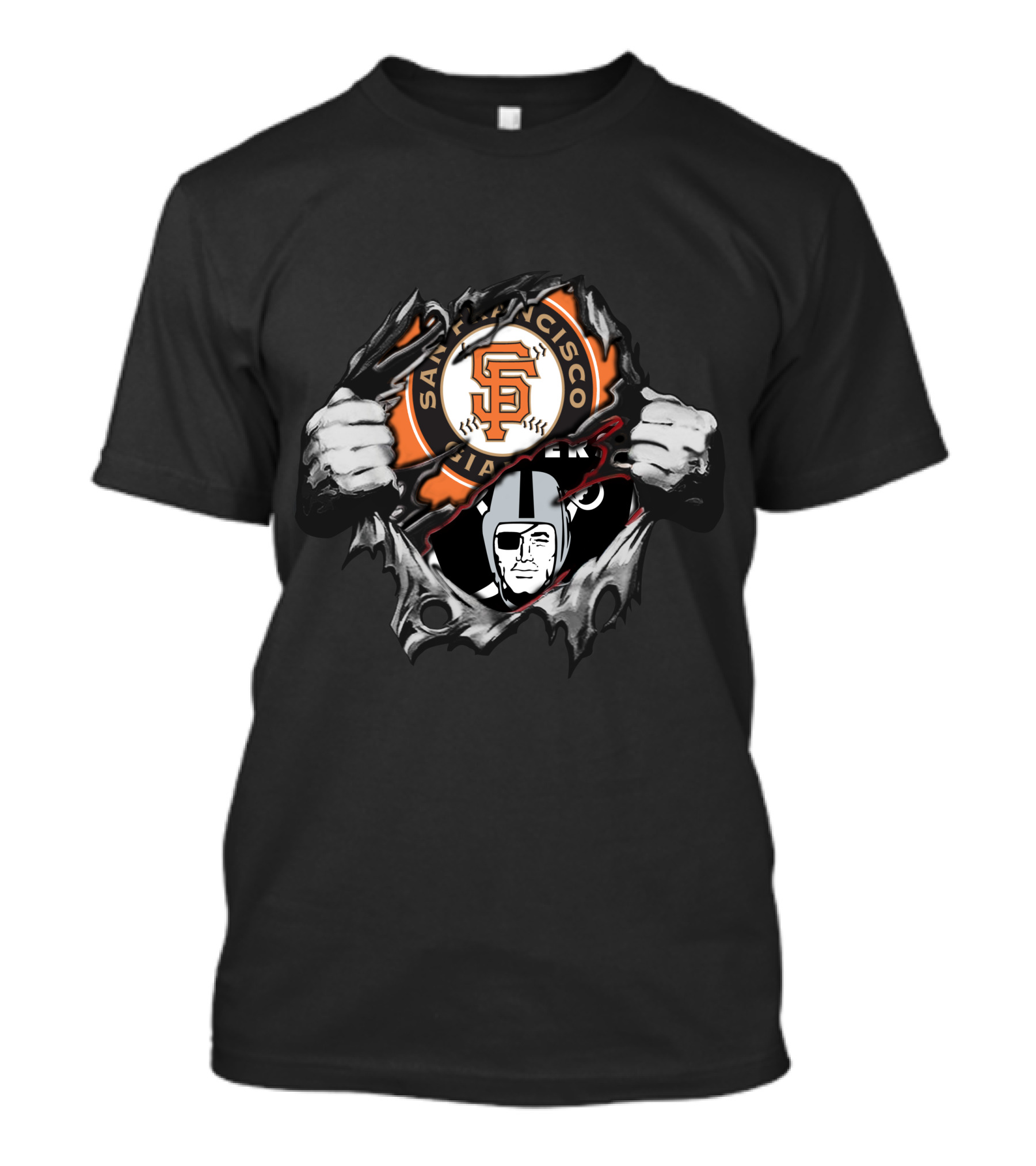 San Francisco Giants Oakland Raiders T-Shirt