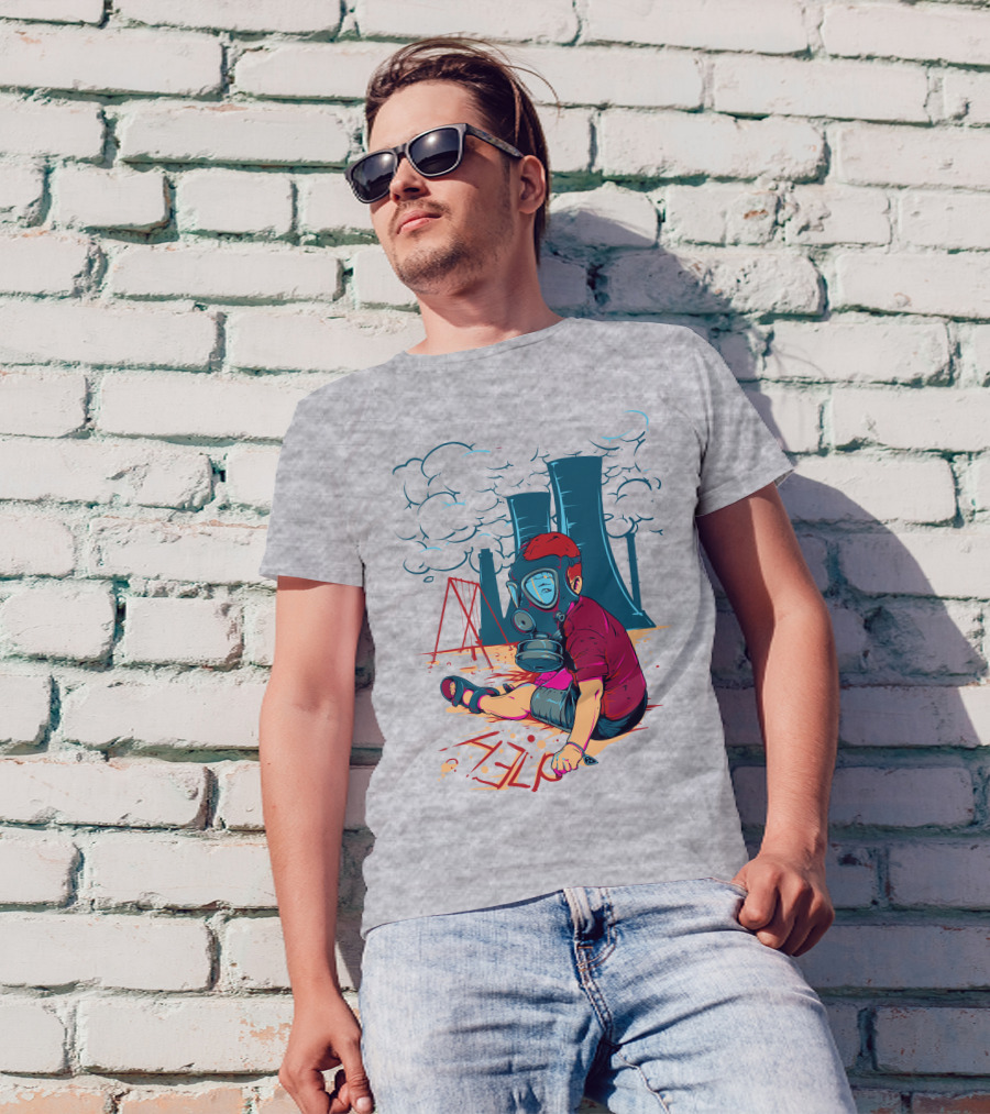 The Cry Of The Future Preschool Gas Mask Child Industrial Playground T-Shirt