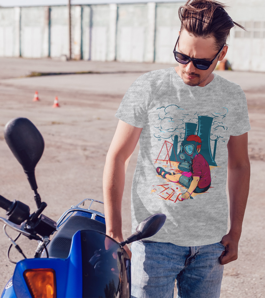 The Cry Of The Future Preschool Gas Mask Child Industrial Playground T-Shirt