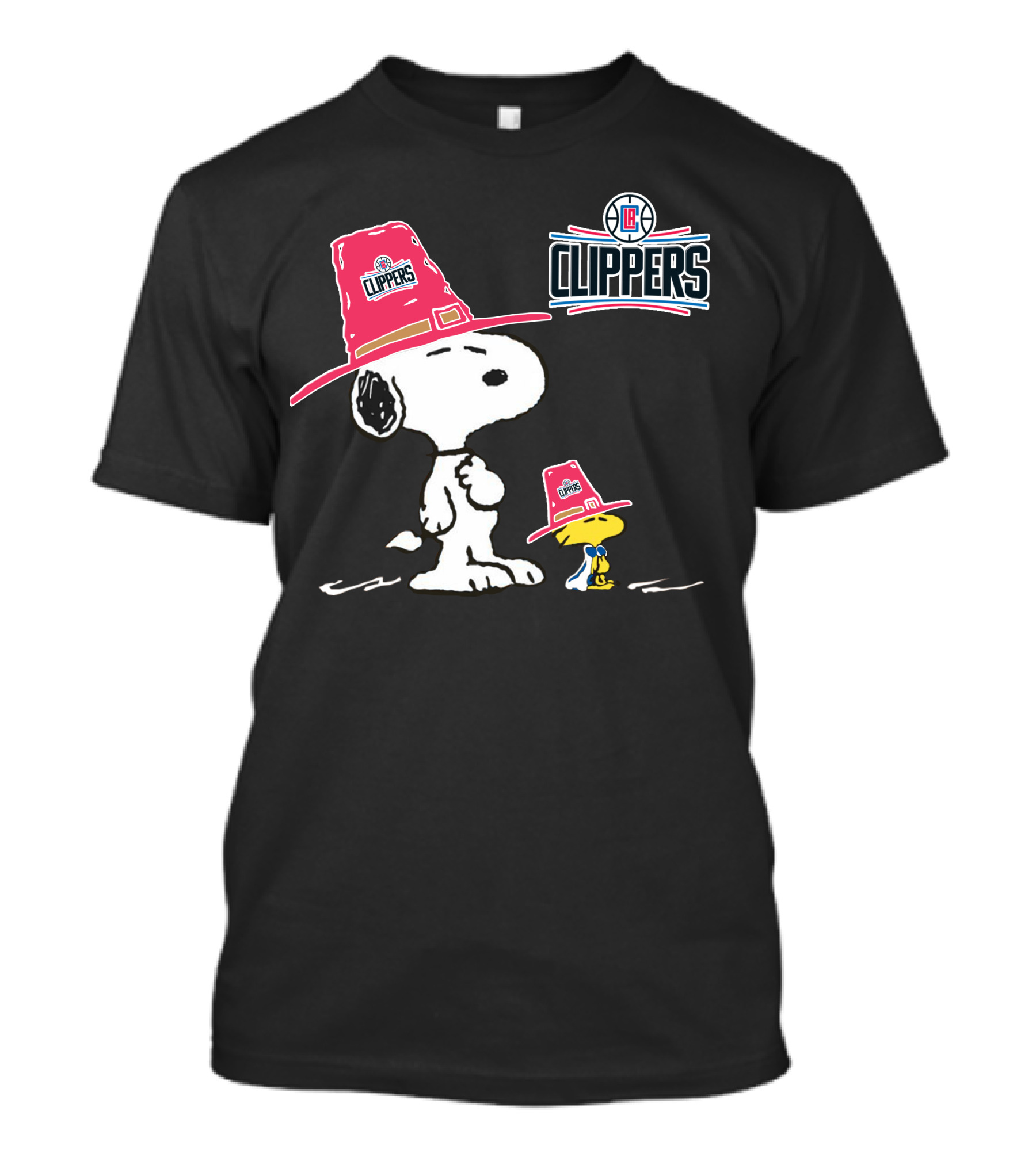 Los Angeles Clippers Snoopy And Woodstock NBA Collaboration T-Shirt