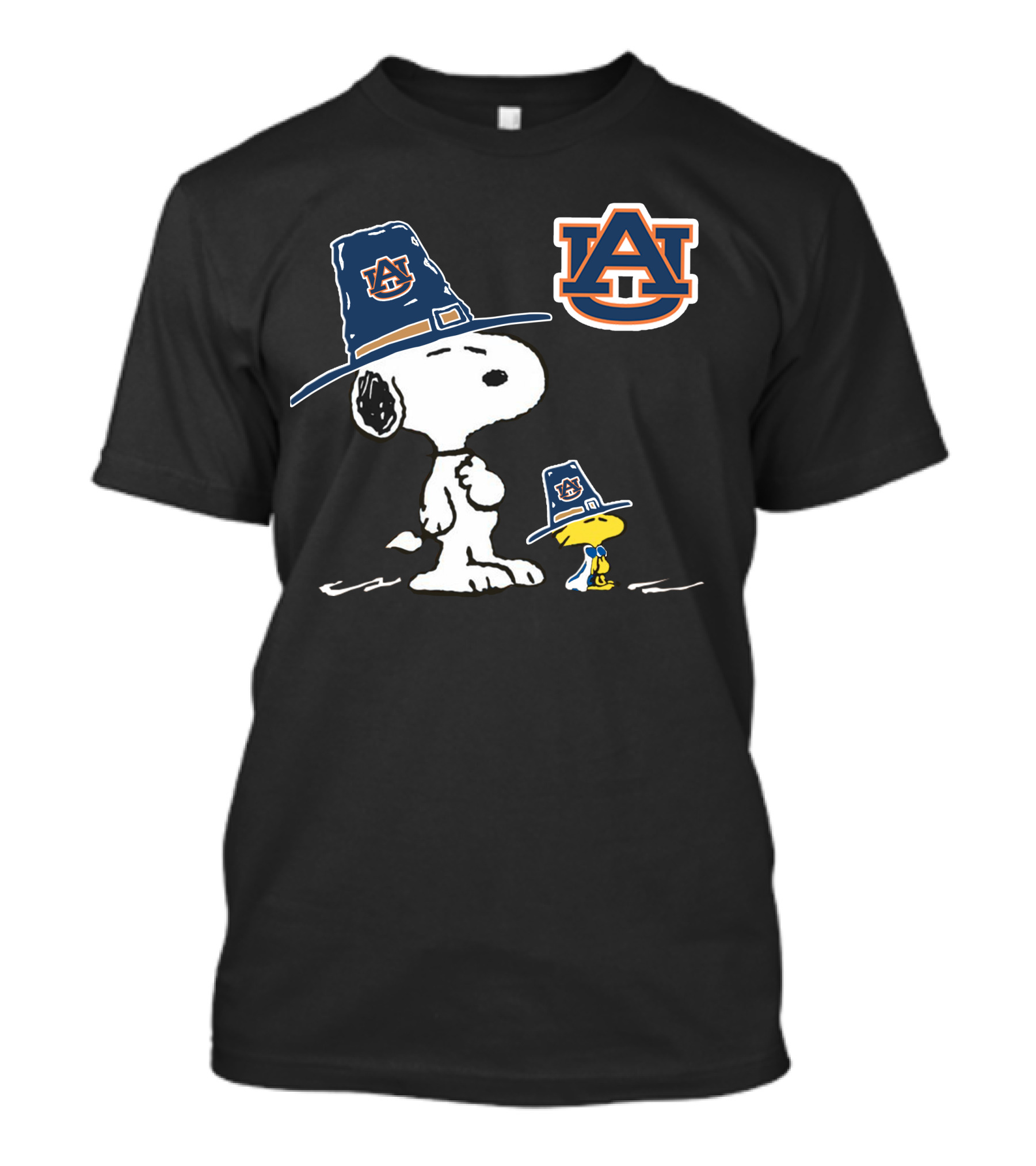 Auburn Snoopy Woodstock Thanksgiving Hat T-Shirt