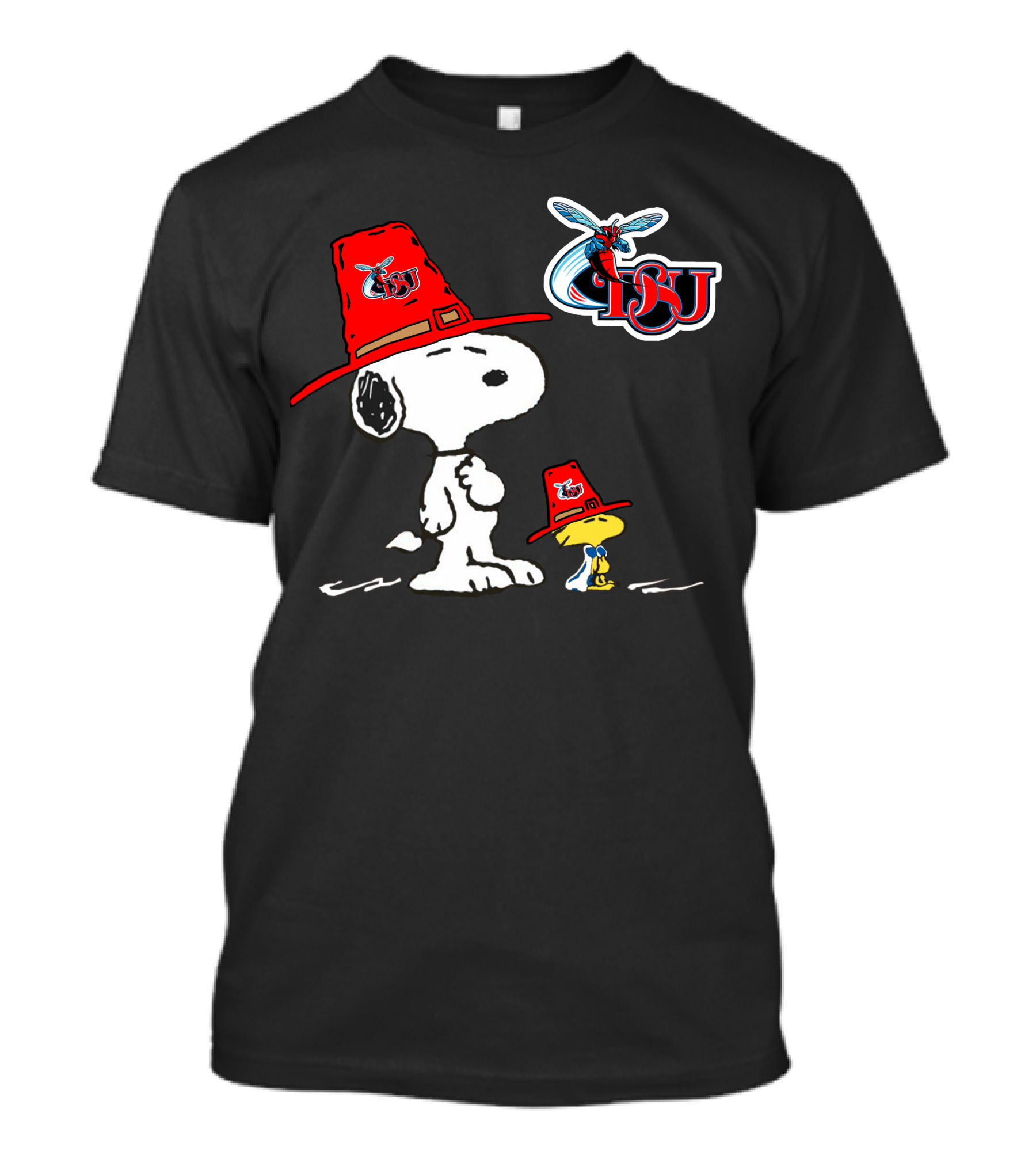 Delaware State DSU Snoopy Woodstock Hornets T-Shirt
