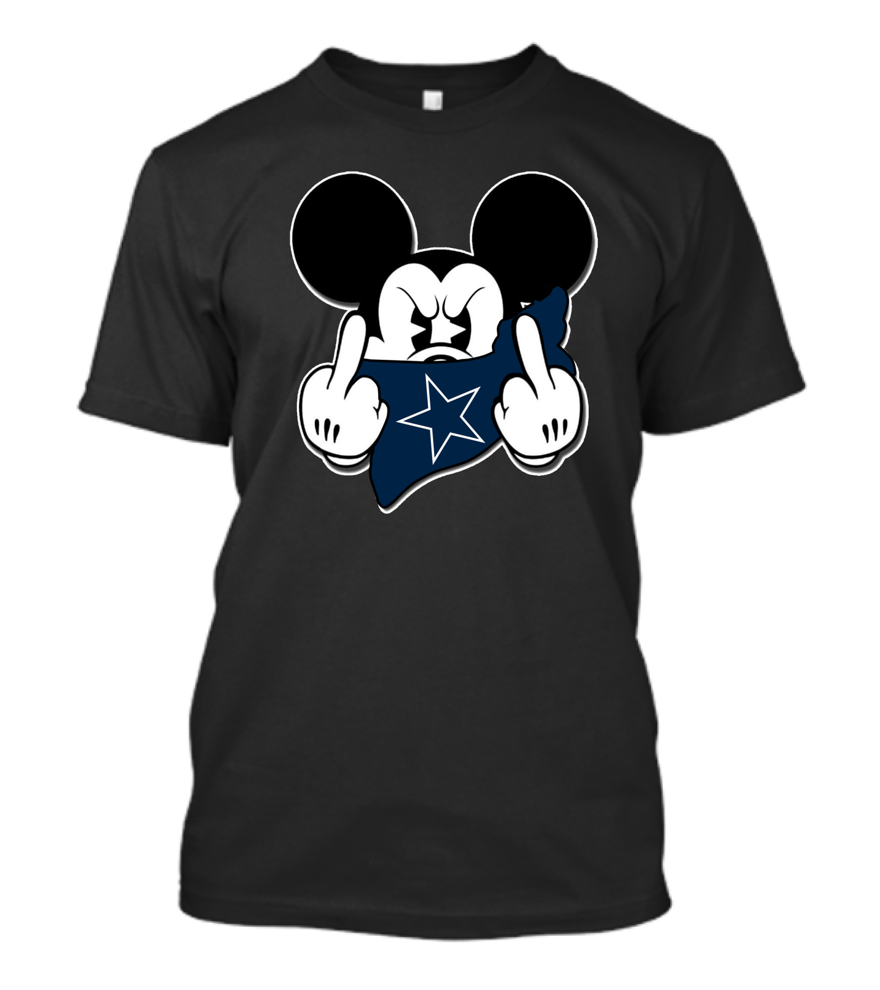 Mickey Mouse Dallas Cowboys Fan Gesture T-Shirt