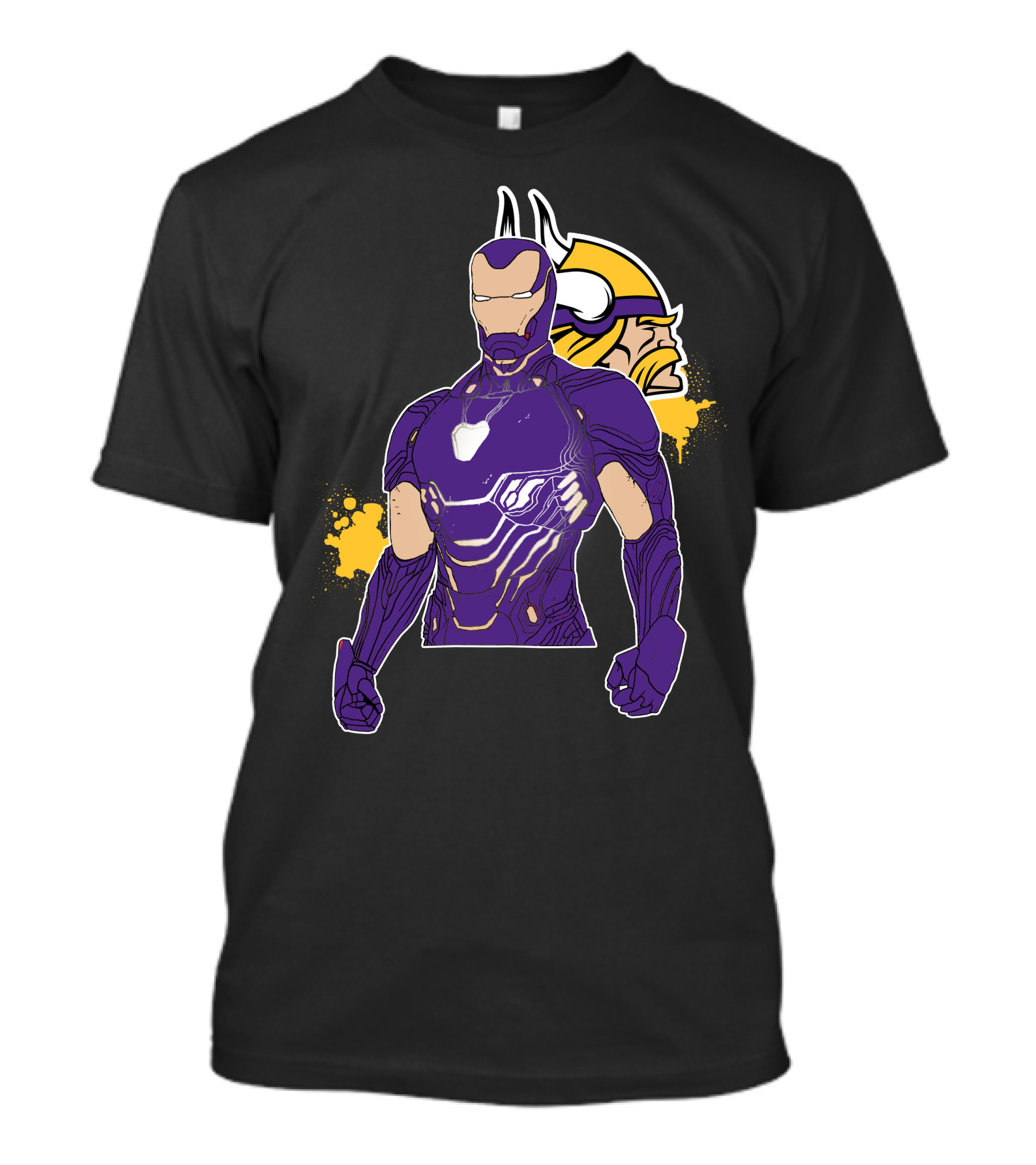 Iron Man Minnesota Vikings Crossover Fusion T-Shirt