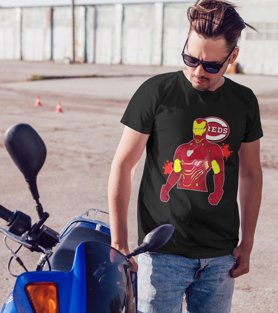 Iron Man Cincinnati Reds Collaboration T-Shirt