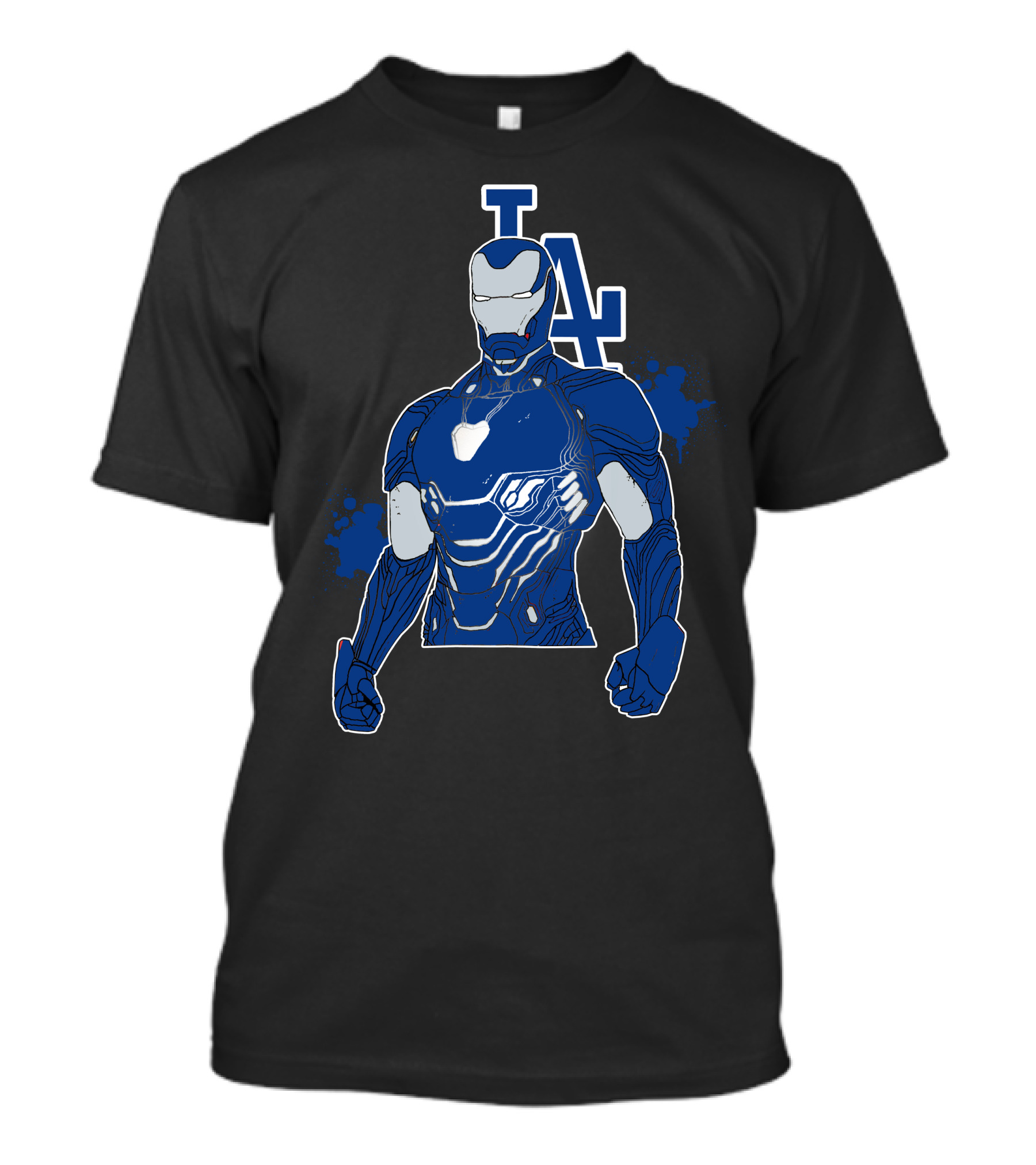 Iron Man La Dodgers Team Up Heroic Crossover T-Shirt