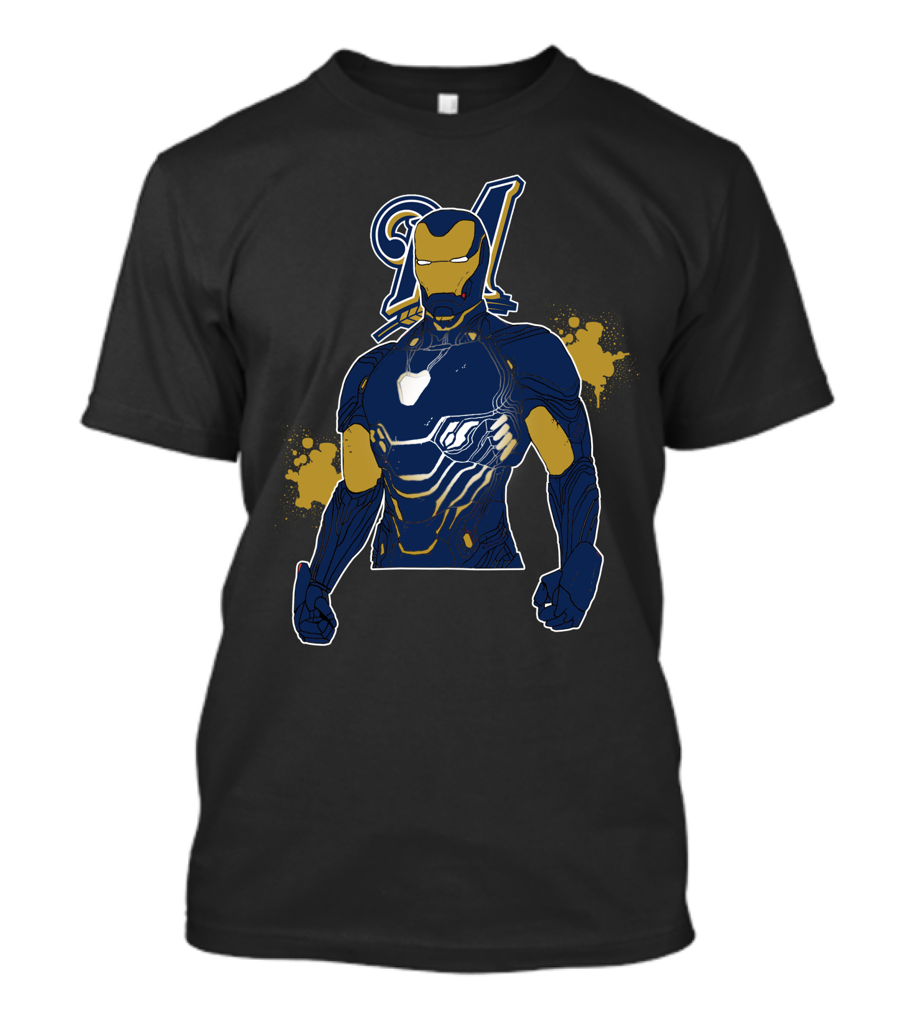 Iron Man Meets Milwaukee Brewers Iconic Team Fusion T-Shirt