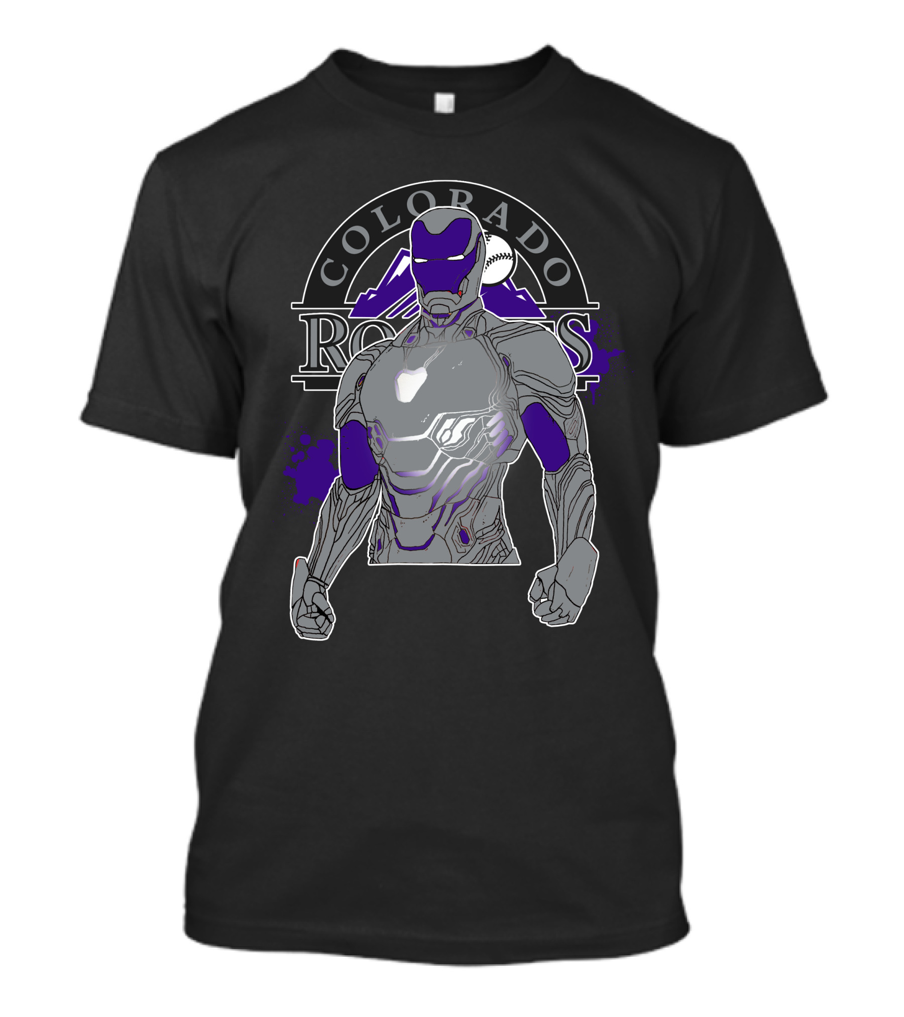 Colorado Rockies Iron Man Collaboration T-Shirt
