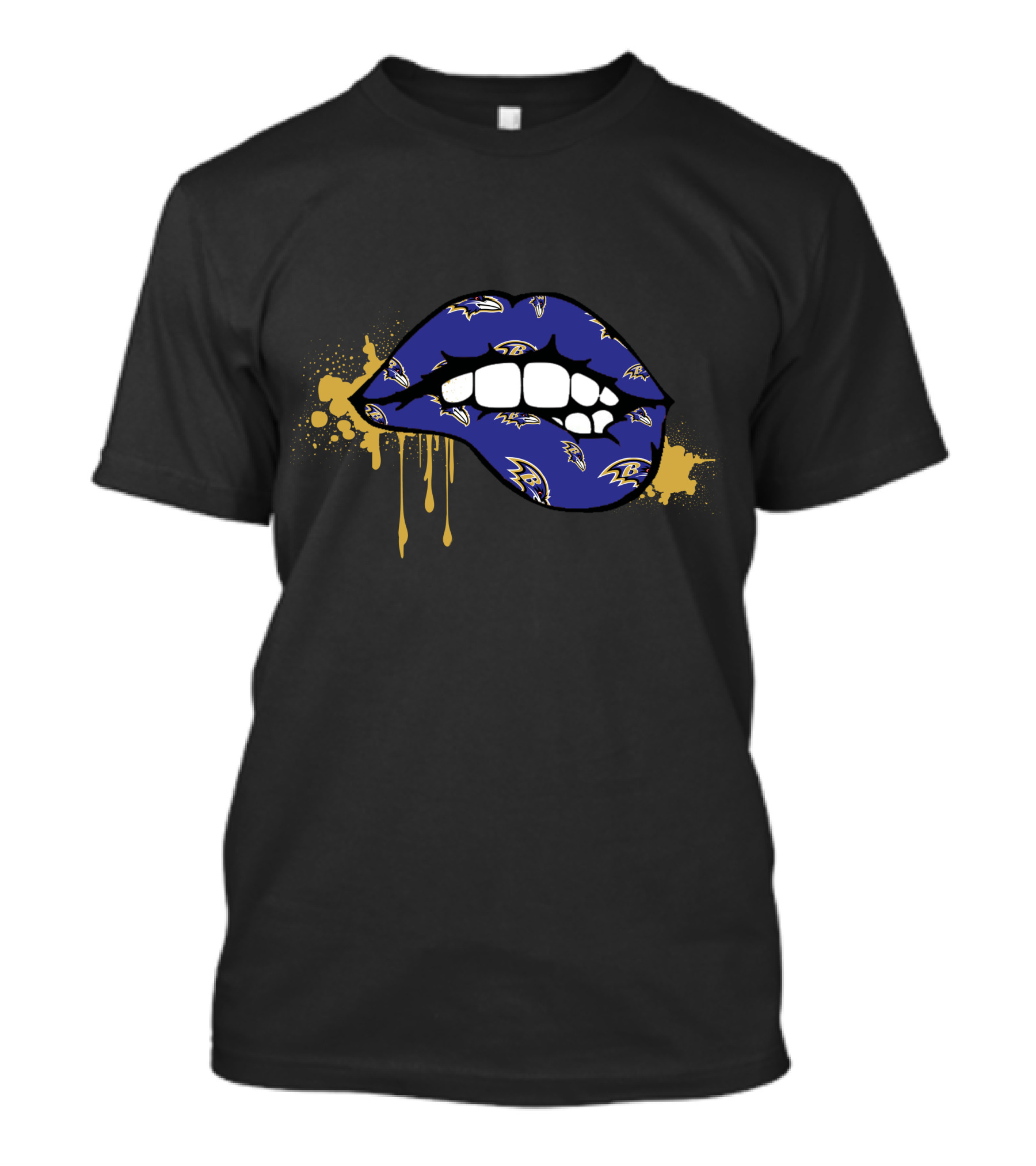 Ravens Dripping Lips Logo T-Shirt