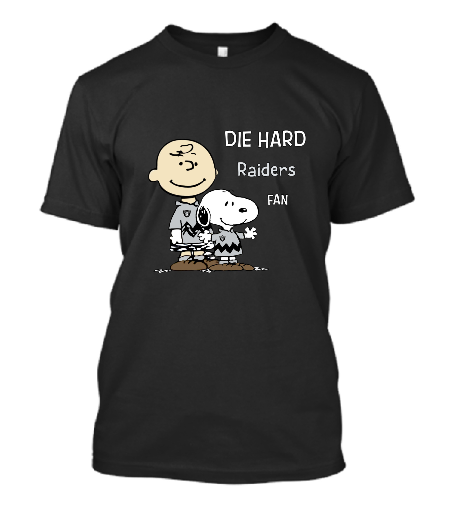 Die Hard Raiders Fan Snoopy And Charlie Brown T-Shirt