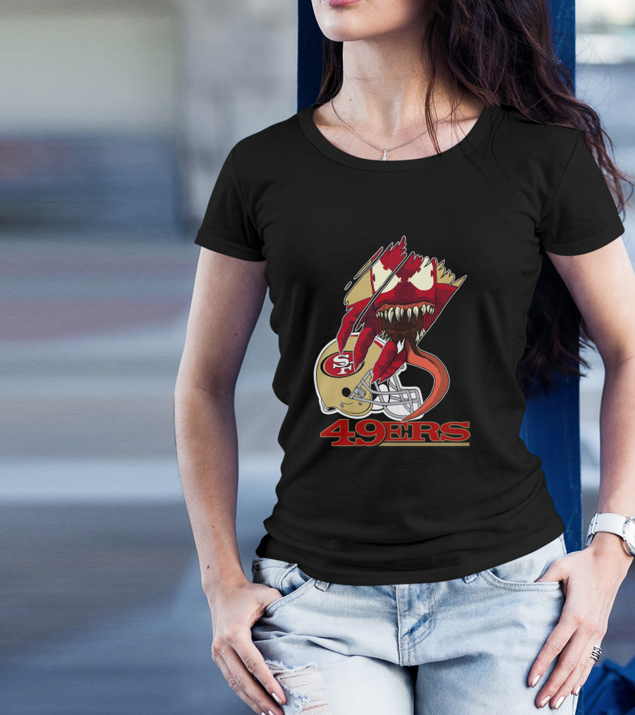 49ers Venomous Creature With San Francisco Helmet T-Shirt