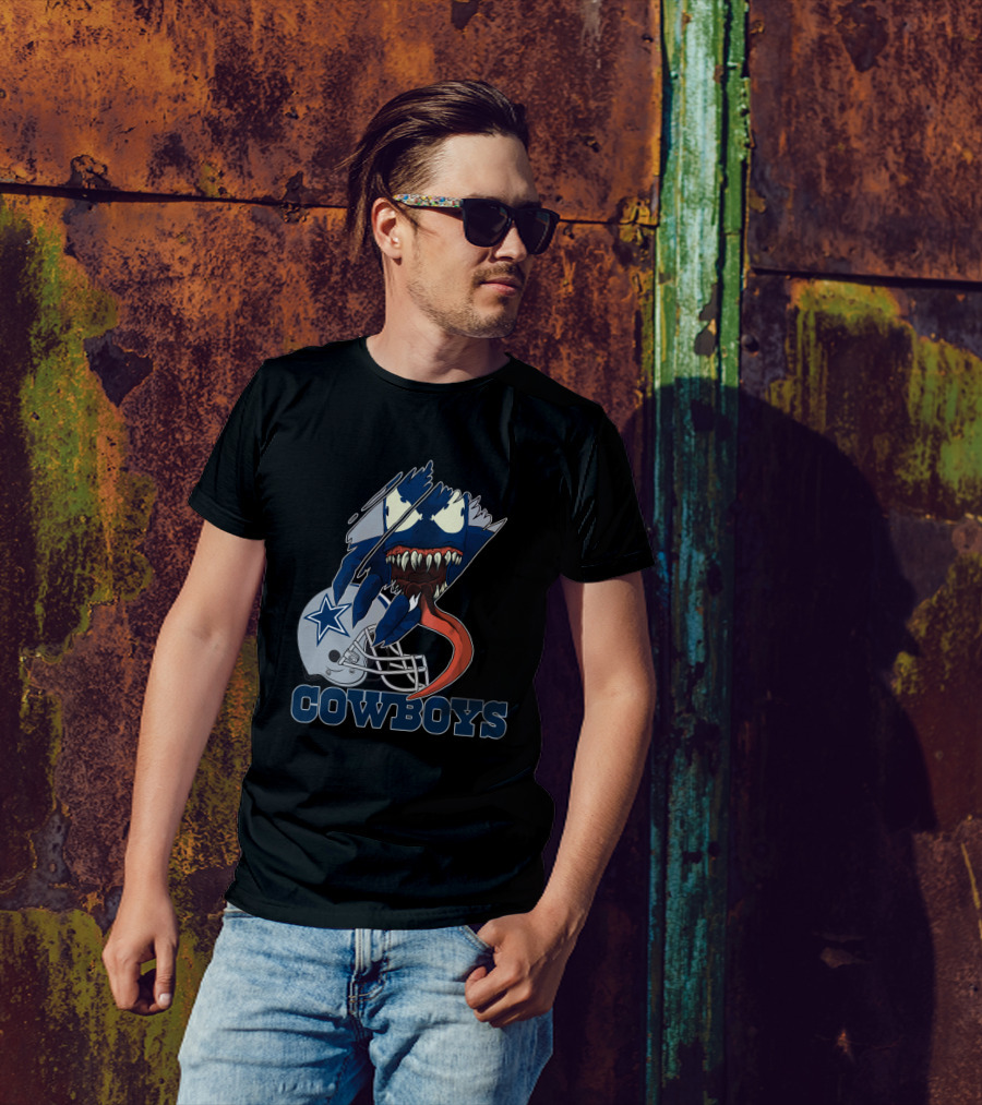 Cowboys Venom Dallas Football Mashup T-Shirt