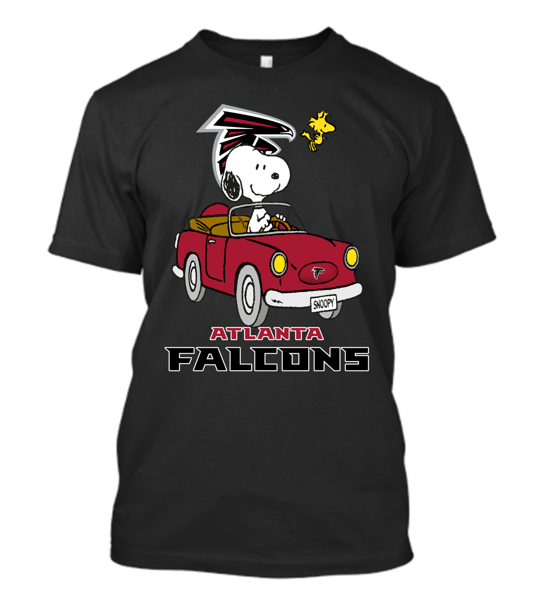 Atlanta Falcons Snoopy Driving Adventure T-Shirt