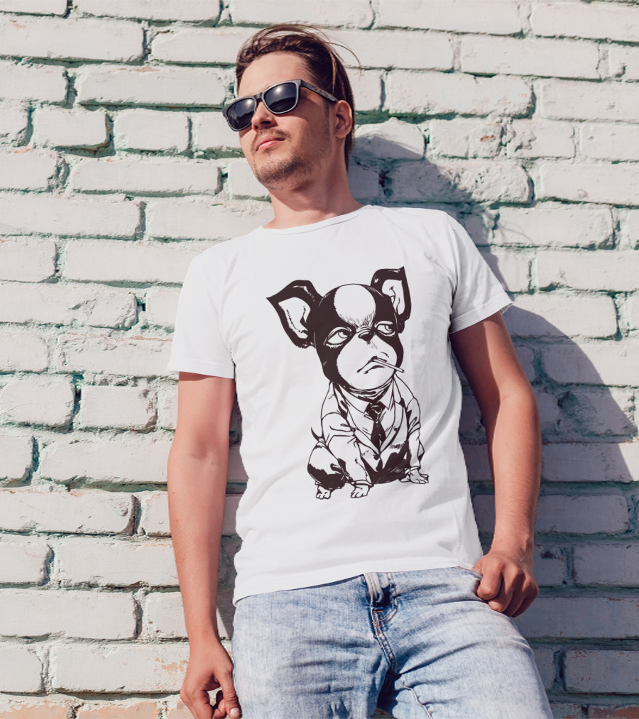 Iggy Jojo Bizarre Adventure Manga Character Dog In Suit T-Shirt