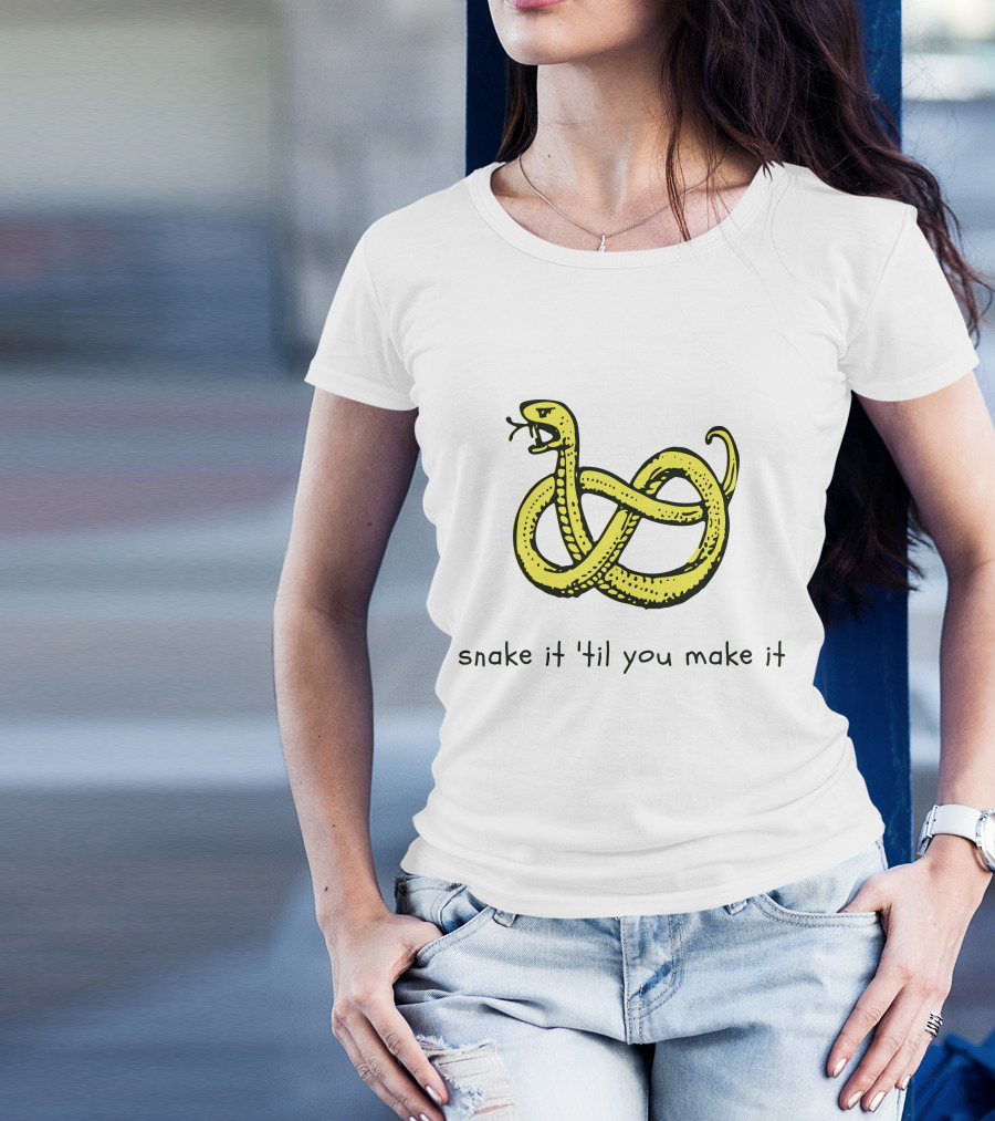 Snake It 'Til You Make It Knotted Serpent Twist T-Shirt