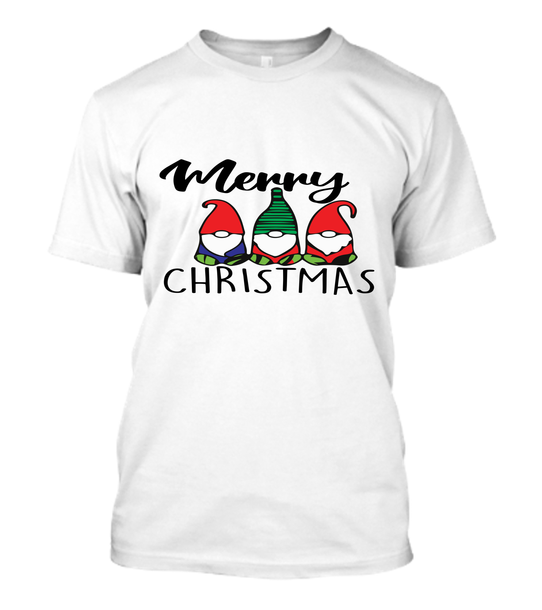 Merry Christmas Gnomes Festive Holiday T-Shirt