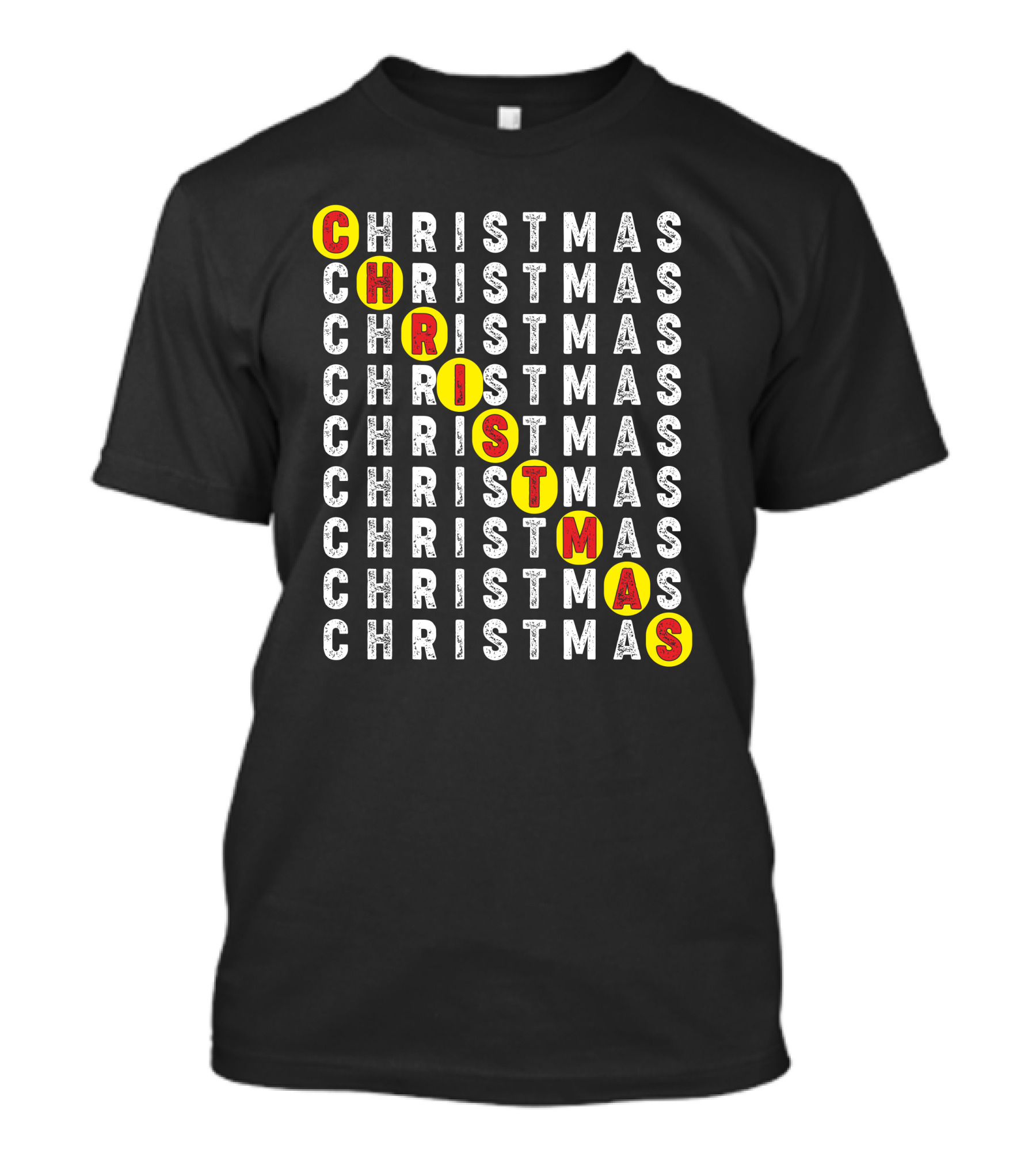 CHRISTMAS Word Search Highlight Puzzle T-Shirt