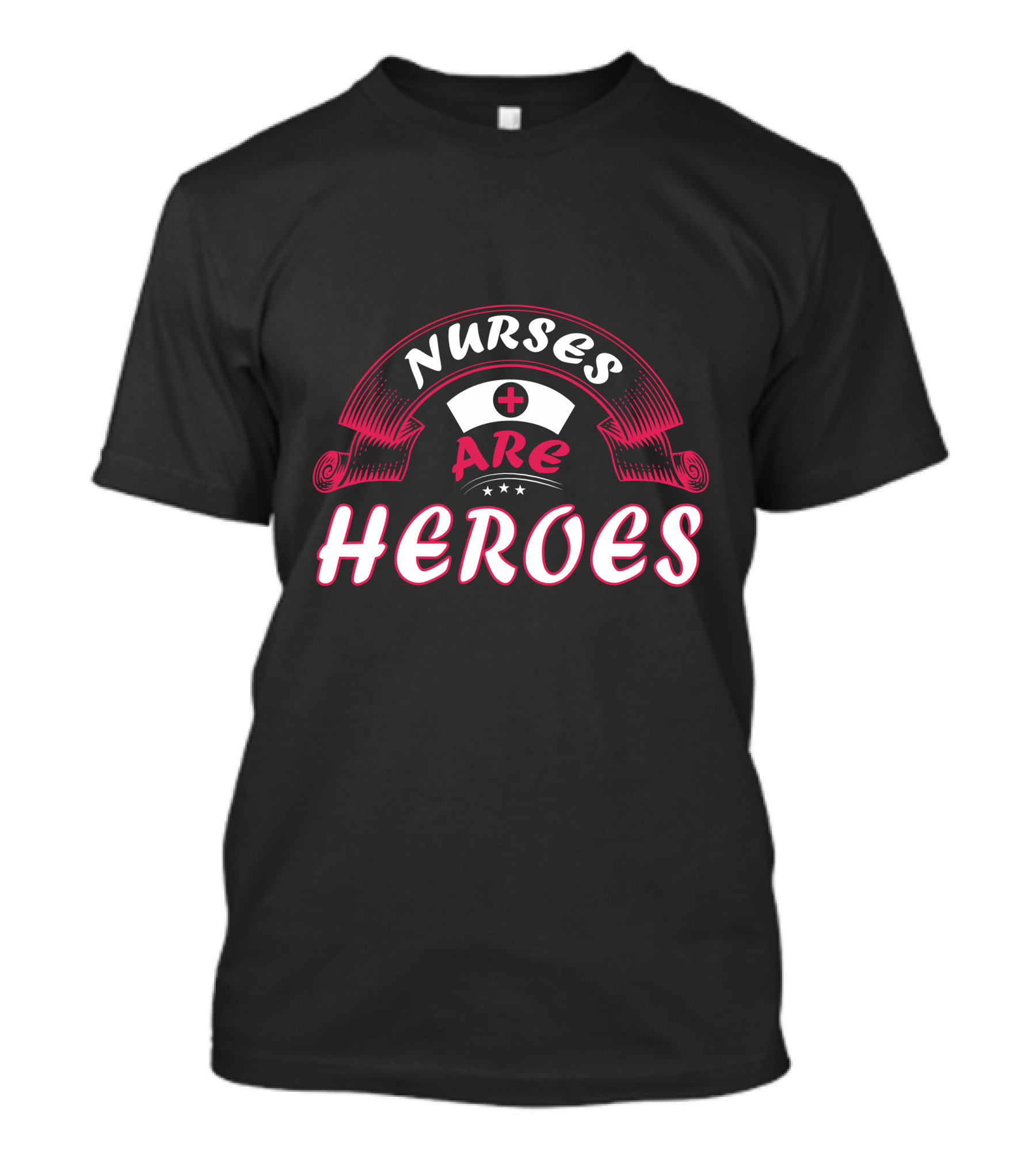 Nurses Are Heroes Red Cross Nurse Hat T-Shirt