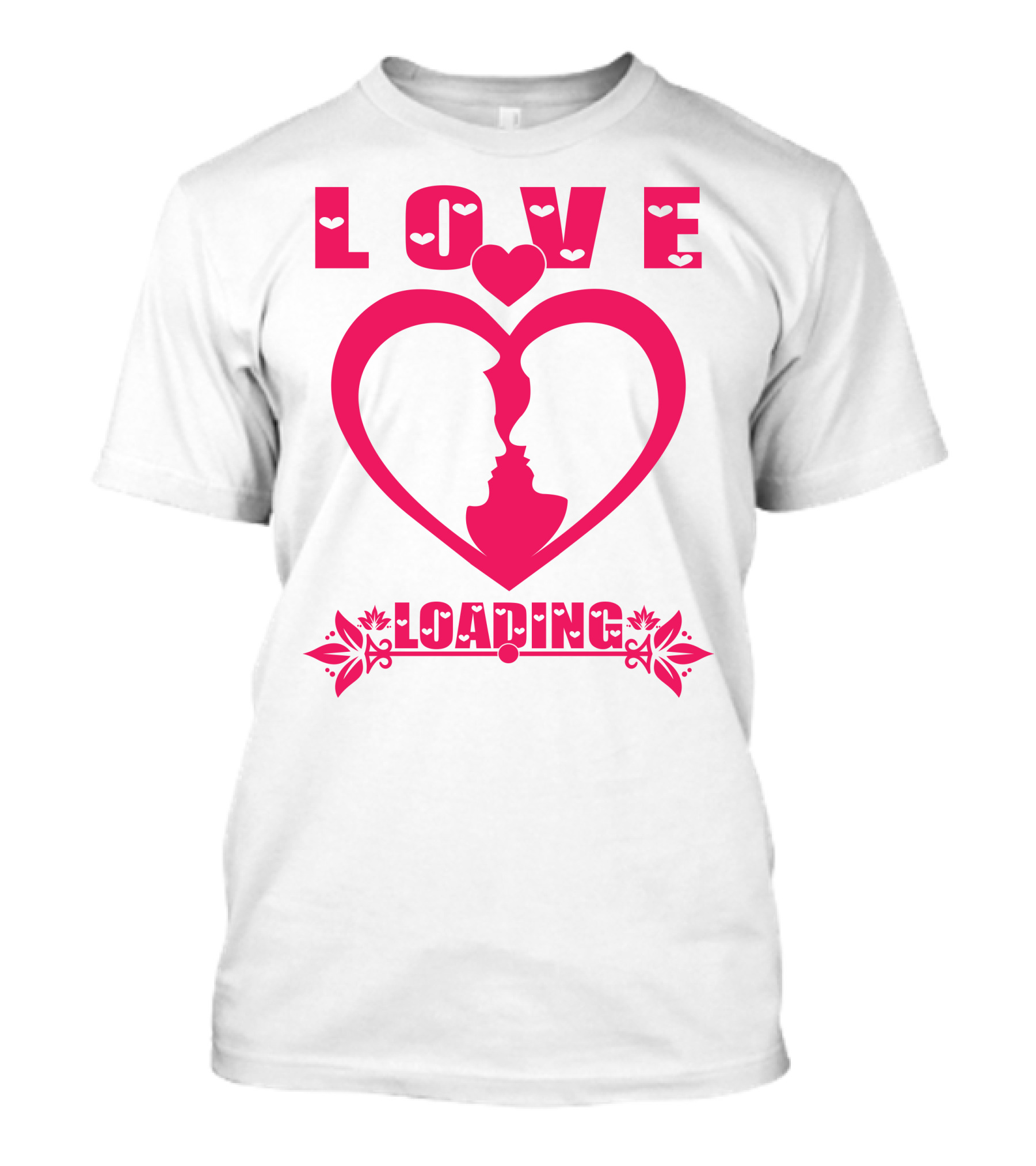 LOVE Heart Silhouette Couple LOADING T-Shirt