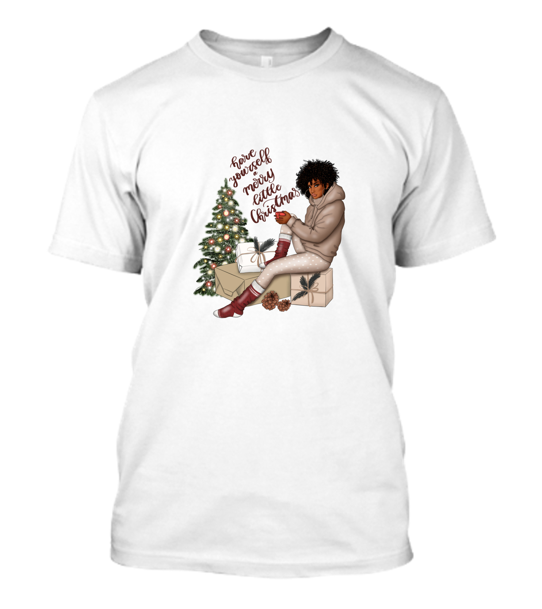 Have Yourself A Merry Melanin Christmas T-Shirt