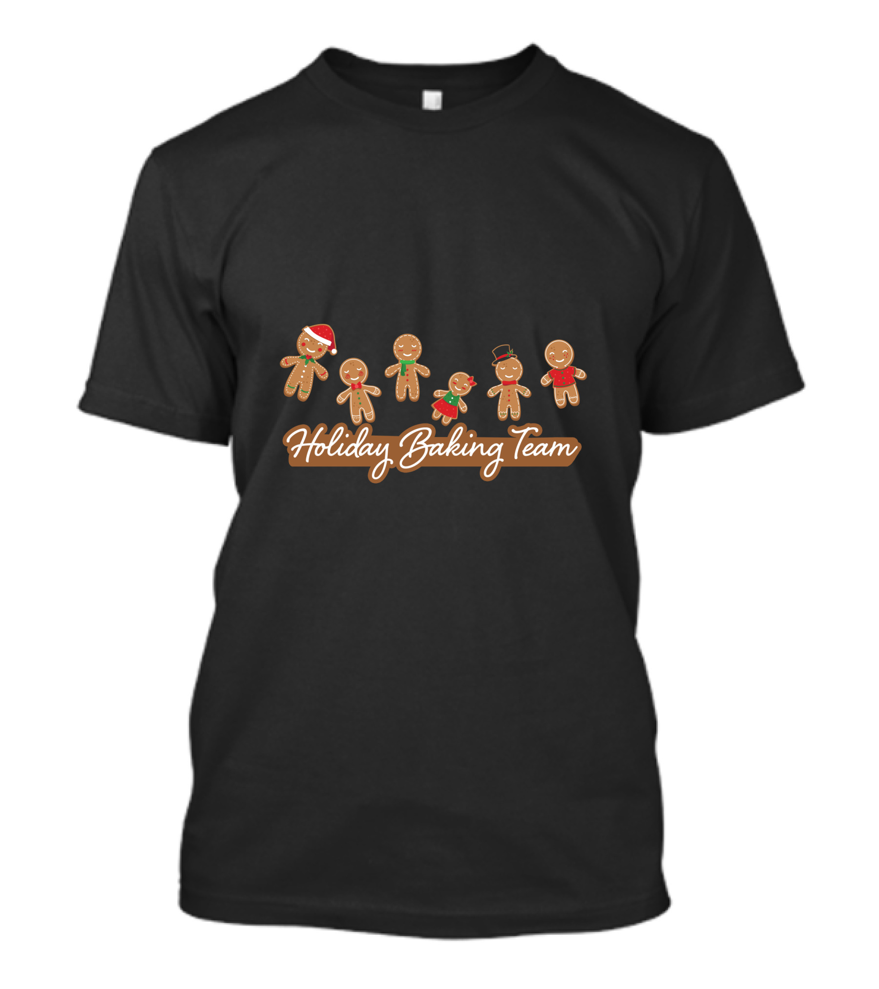 Holiday Baking Team Gingerbread Family Christmas Cookies T-Shirt