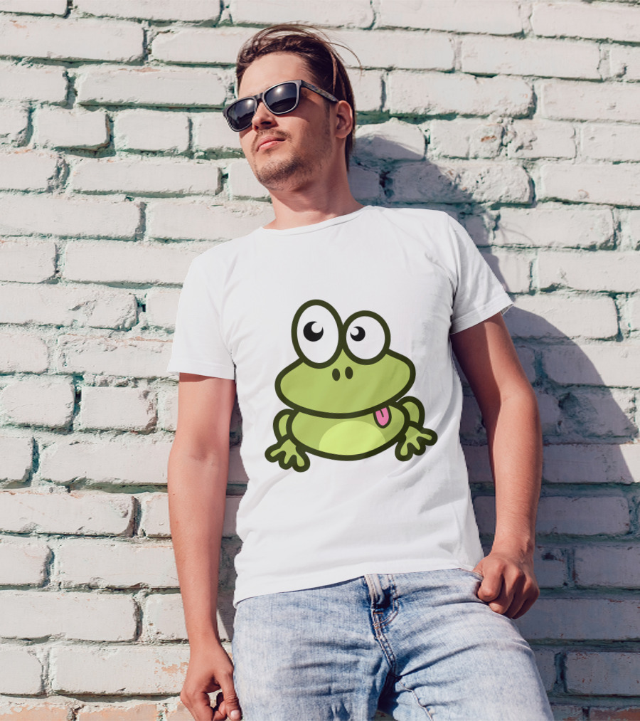 Cute Cartoon Frog Adorable Image T-Shirt