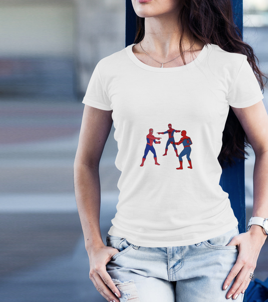 Spidermans No Way Home Pointing Meme Trio T-Shirt