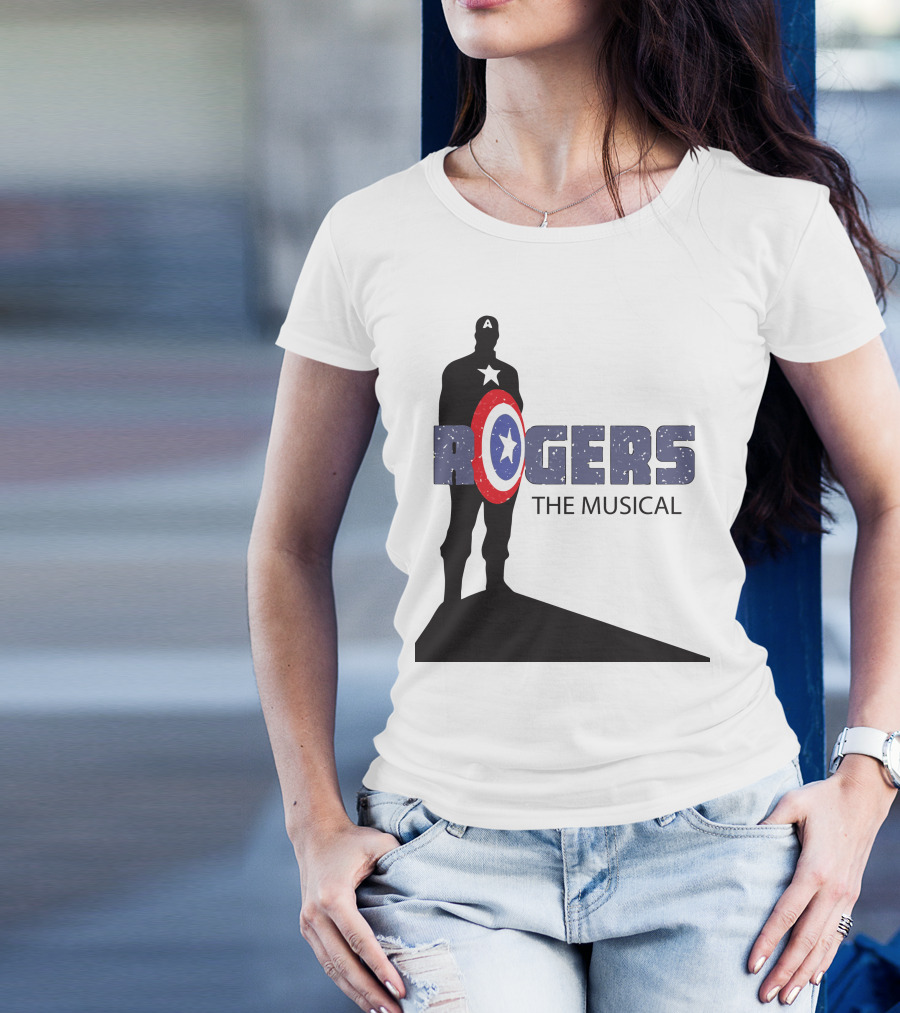 Rogers The Musical Captain America Shield T-Shirt
