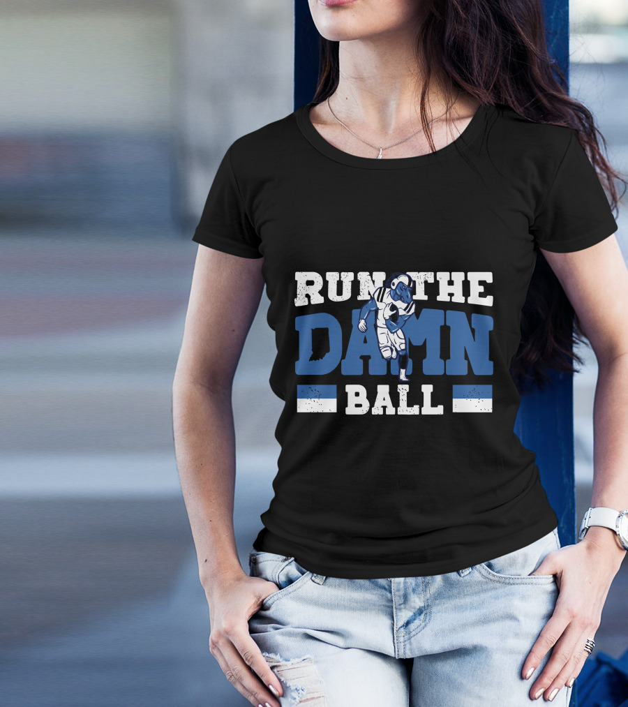Run The Damn Ball Colts Football Player Iconic T-Shirt