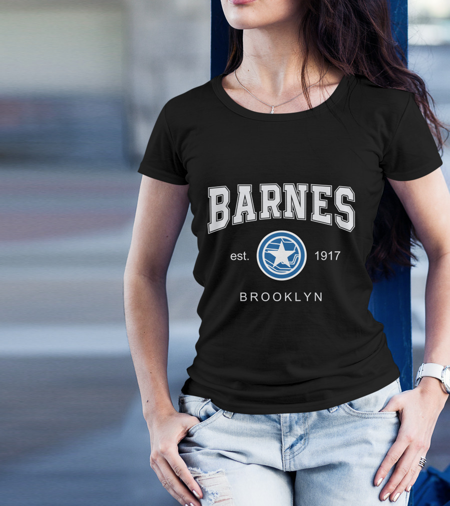 Barnes Est 1917 Brooklyn Star Emblem T-Shirt