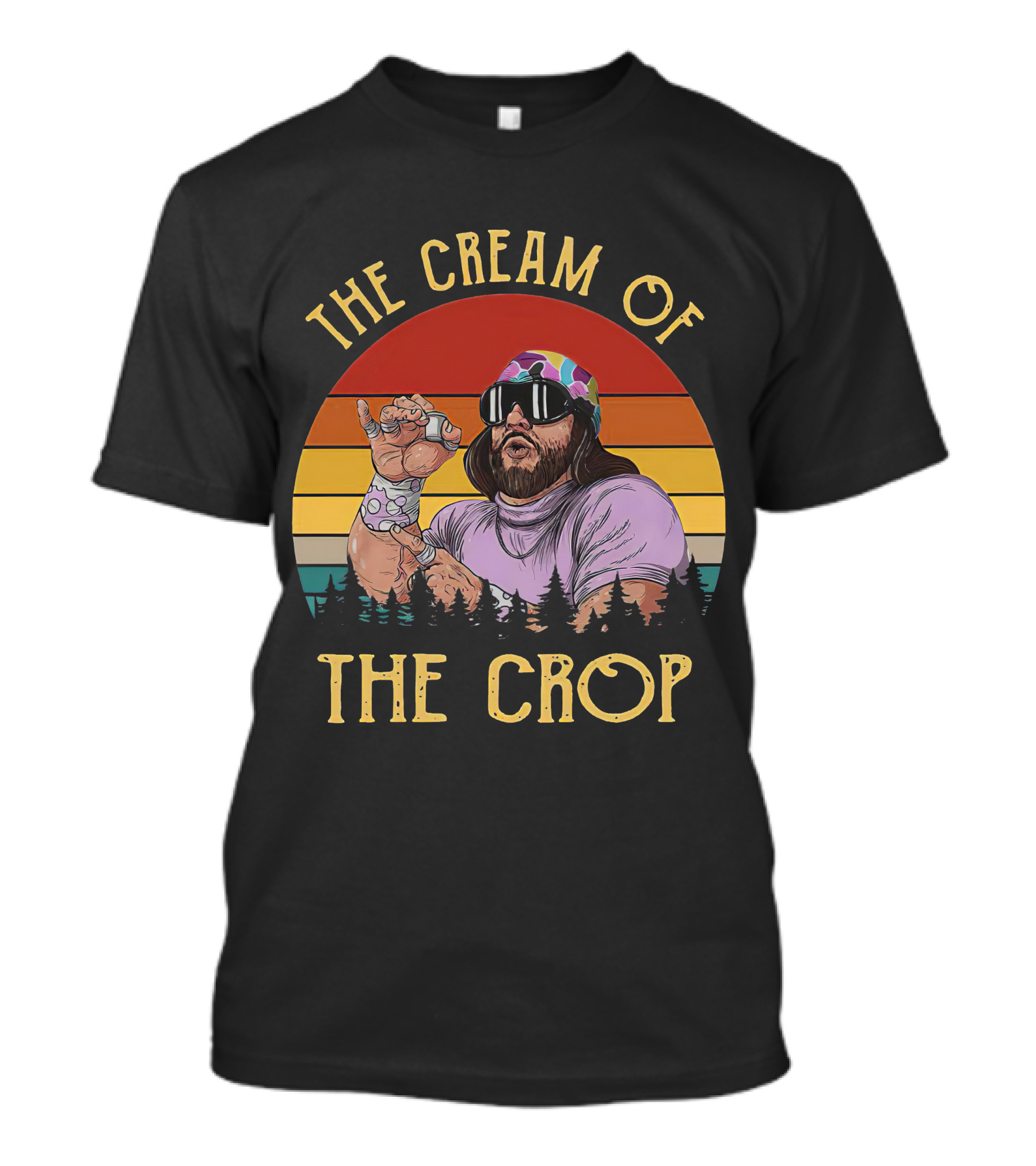THE CREAM OF THE CROP RETRO WRESTLER T-Shirt