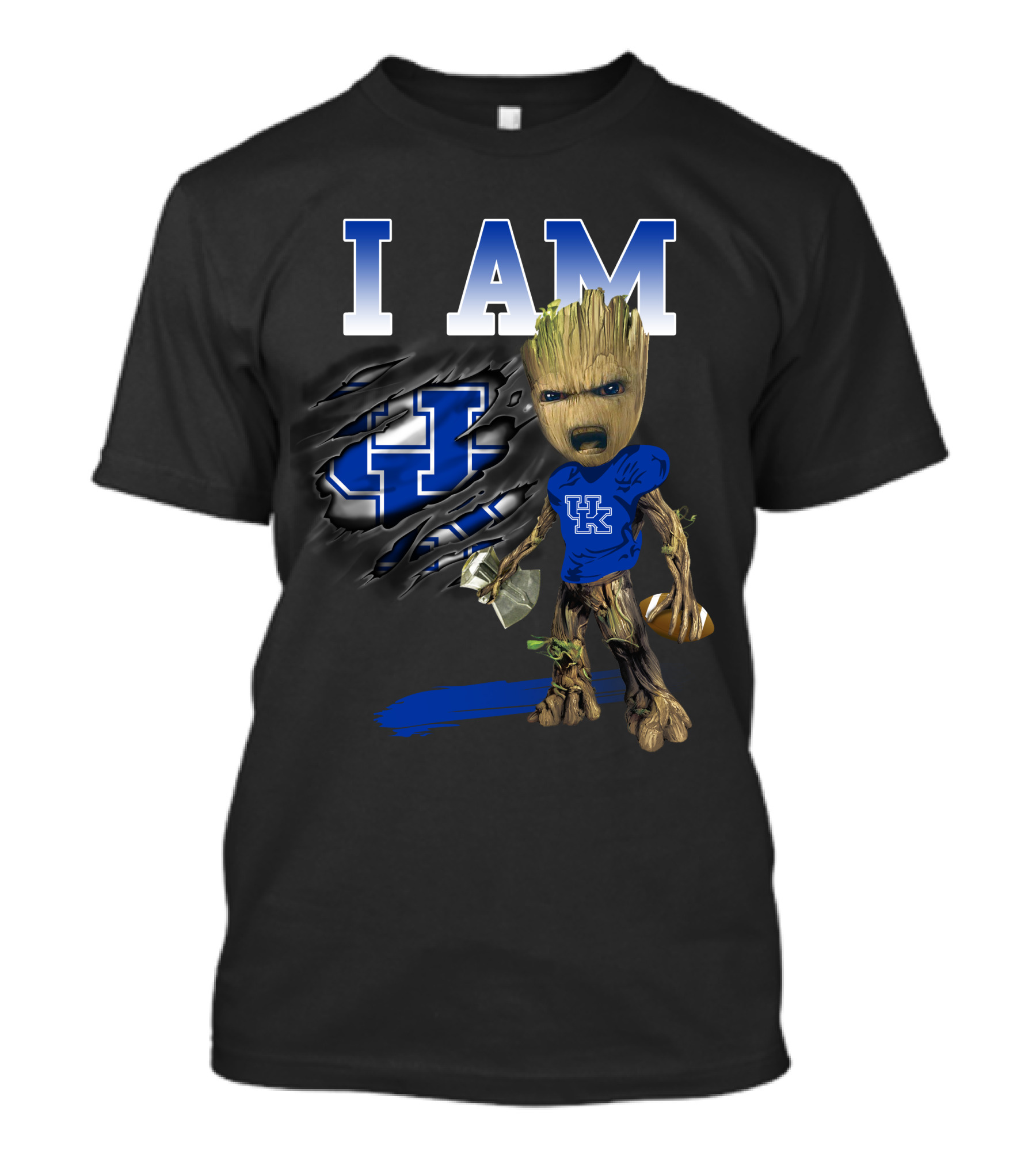 I Am Uk Groot Kentucky Wildcats Football T-Shirt