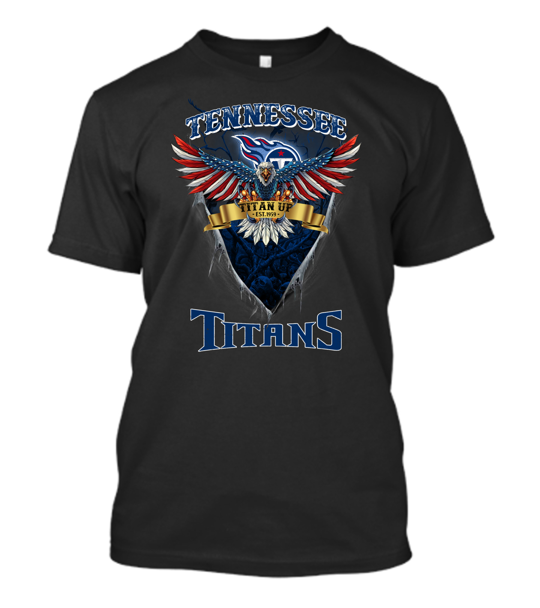Tennessee Titans Nfl Us Eagle Titan Up Est. 1959 T-Shirt