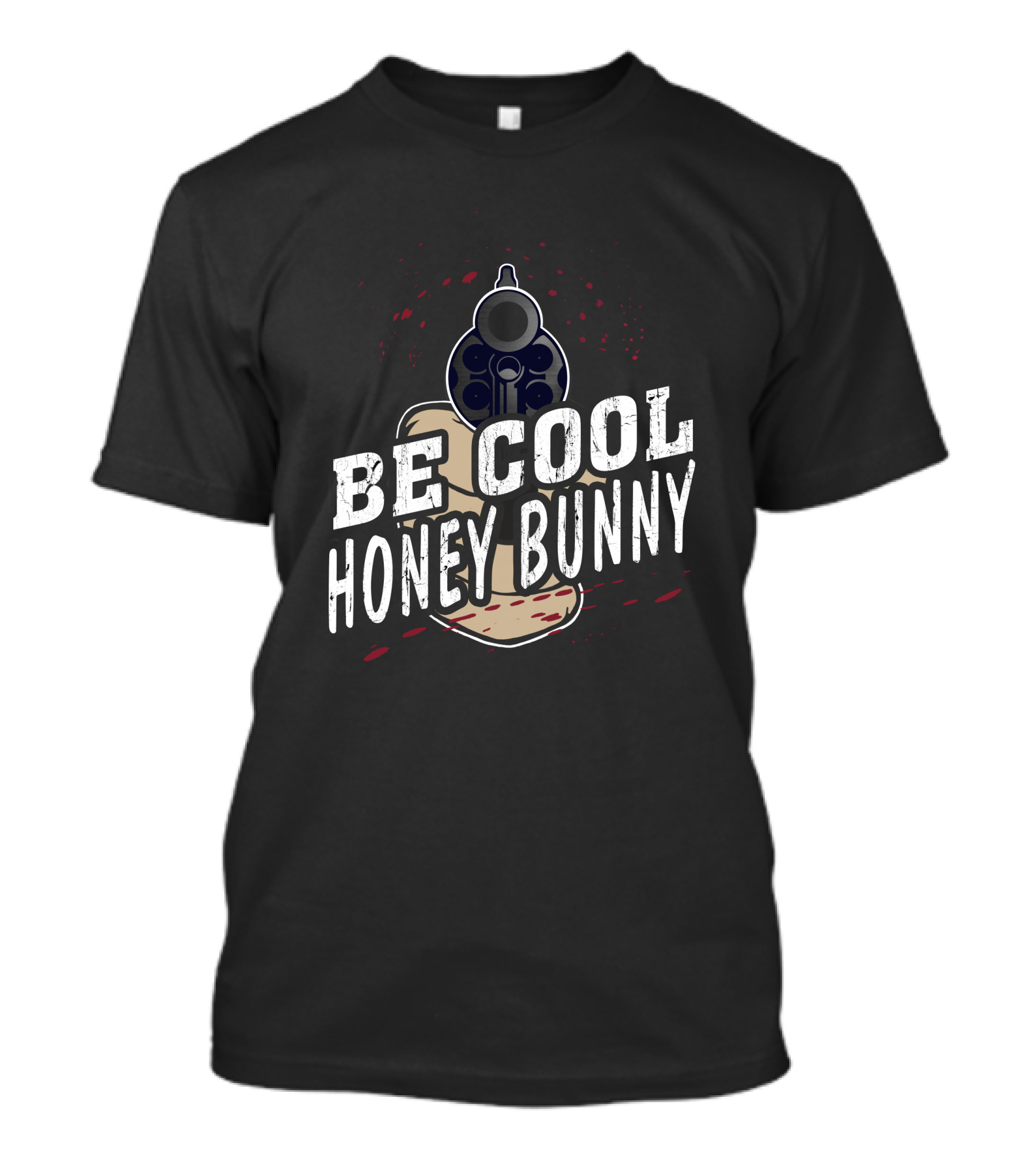 Be Cool Honey Bunny Pulp Fiction Gun T-Shirt