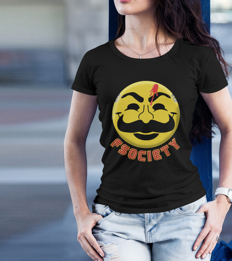 Fsociety Mr. Robot Smiley Face T-Shirt