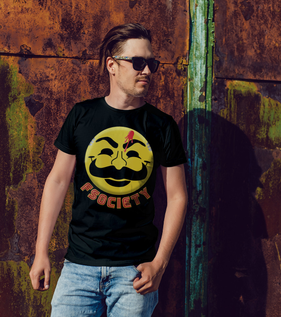 Fsociety Mr. Robot Smiley Face T-Shirt