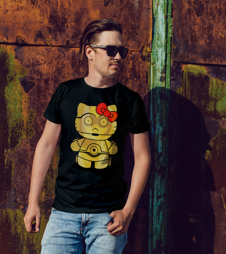 Hello Kitty C3PO Mashup Star Wars T-Shirt