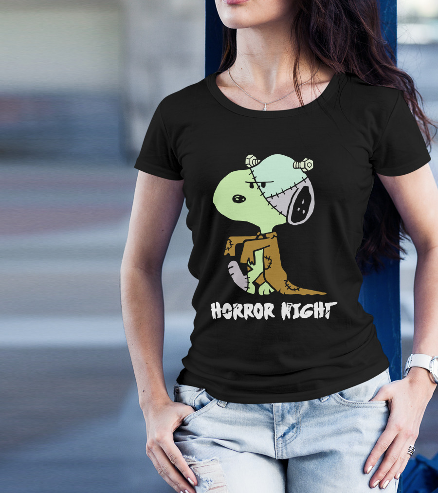 Horror Night Frankenstein Snoopy T-Shirt