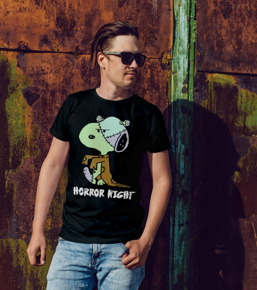 Horror Night Frankenstein Snoopy T-Shirt