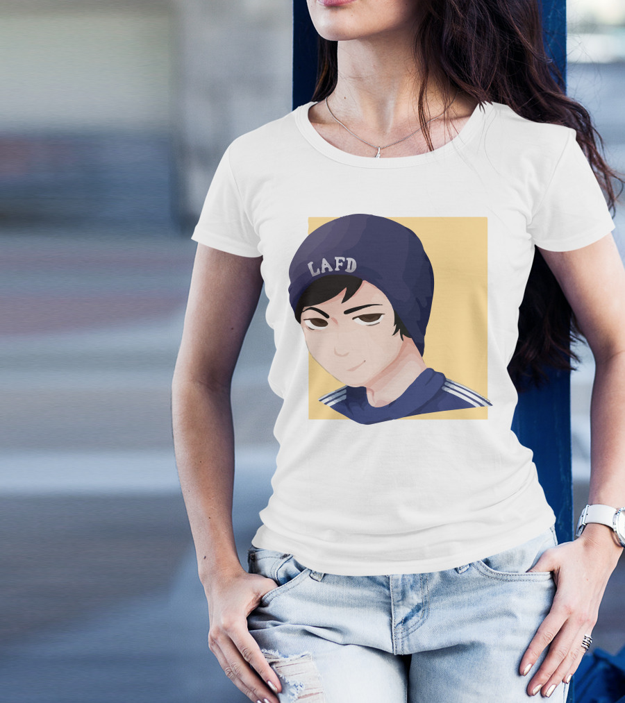 Quackity LAFD Beanie T-Shirt