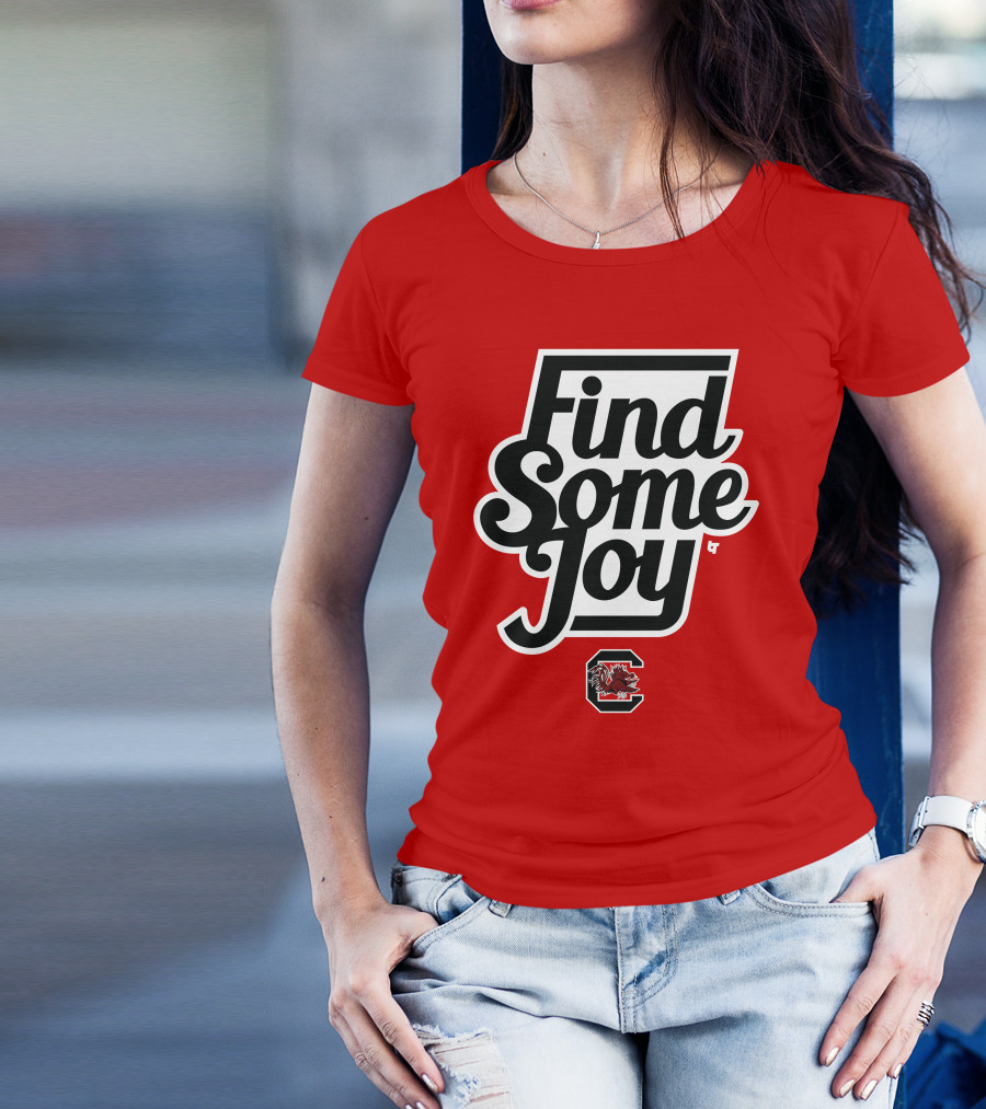 Find Some Joy South Carolina Mike Uva Gamecocks T-Shirt