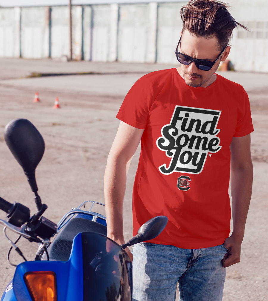 Find Some Joy South Carolina Mike Uva Gamecocks T-Shirt