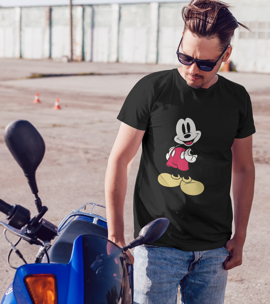Disney Classic Mickey Mouse Vintage Character Image T-Shirt