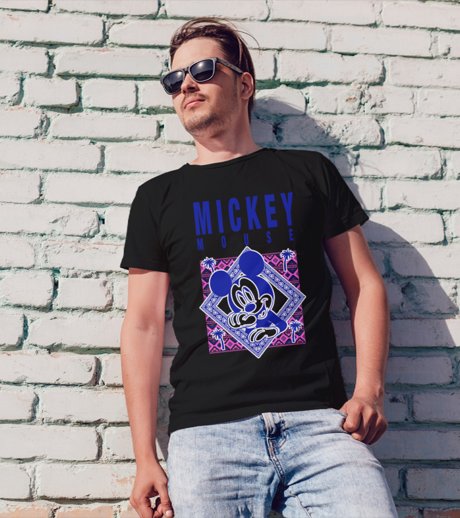 Mickey Mouse Bandana Tropical T-Shirt